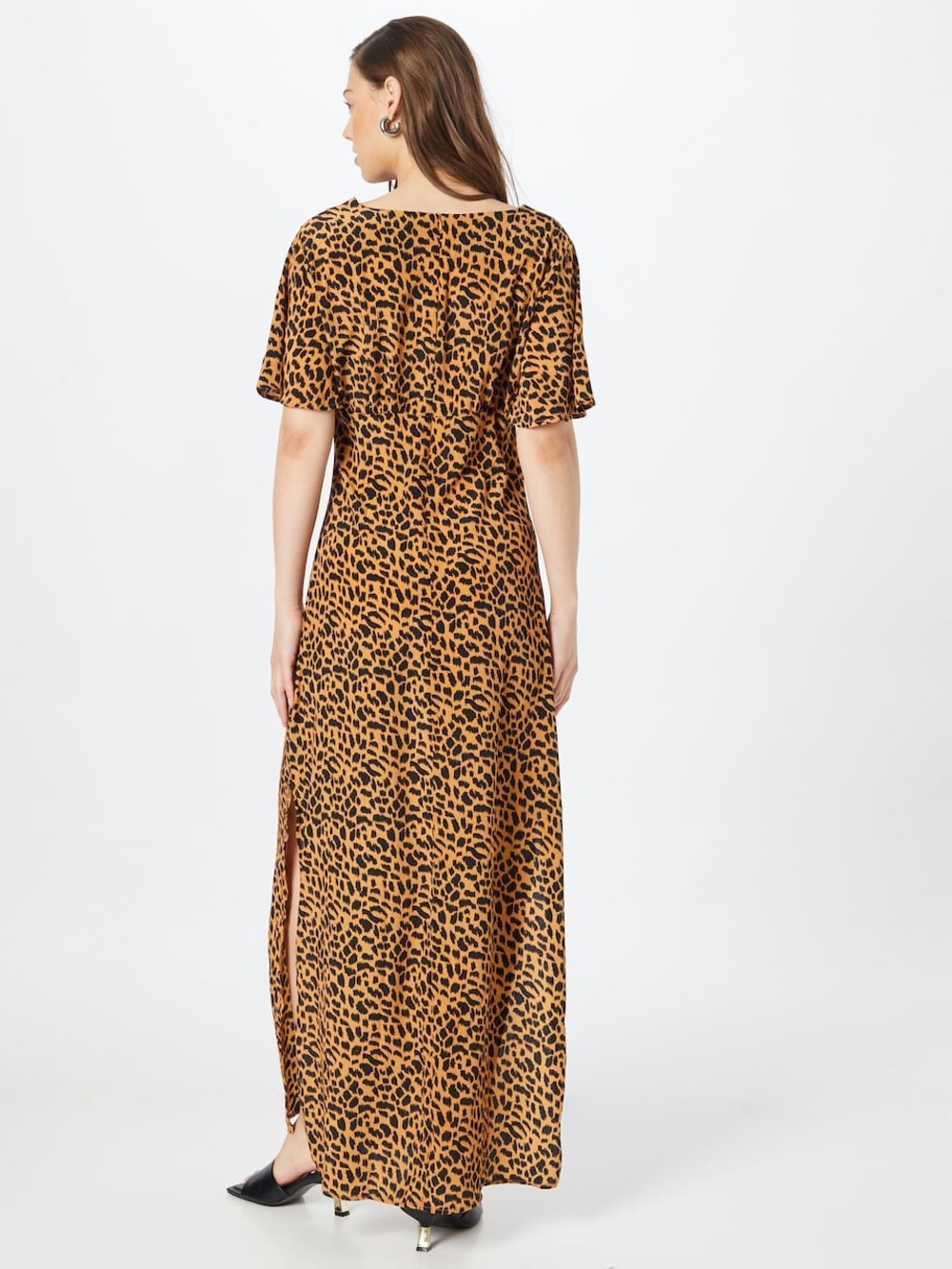 NWT ~ NASTY GAL Cheetah Leopard Slit Flowy Long Maxi
Dress - Picture 10 of 14